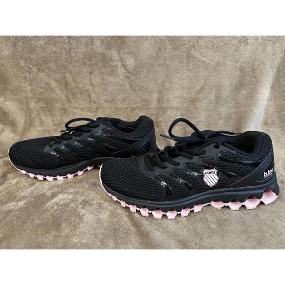 K-Swiss Tubes 200 Womens 8 Black Pink Running Shoe Jogging - Picture 2 of 9